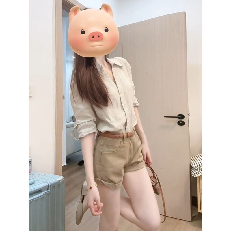 Korean Old Money Style Long Sleeve Shirt Design Blouse Commuter Top - Image 3